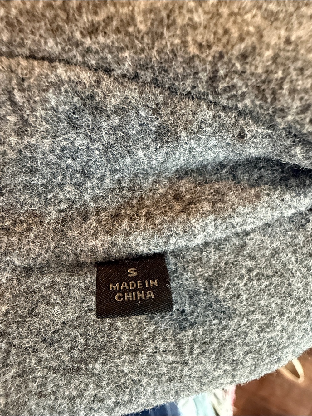 Uniqlo Gray Lightweight Wool Blend Pea Coat - Picture 2 of 4